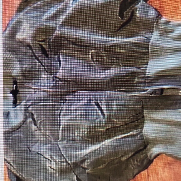 NWT Army green zipper front dress M - Picture 5 of 10